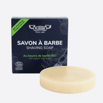 Plisson organic shaving soap display