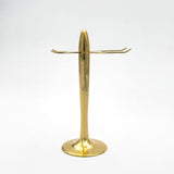 Brush and Razor stand gold from front