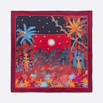 Petrusse Reve Red scarf unfolded